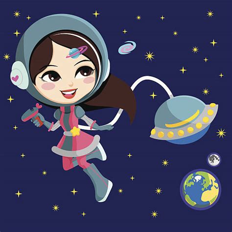 Royalty Free Girl Astronaut Clip Art, Vector Images & Illustrations - iStock