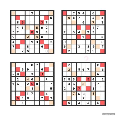 Sudoku Printable Puzzles Medium