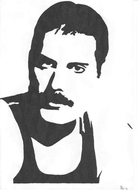 Freddie Mercury by El-Teo | Silhouette art, Queen art, Freddie mercury