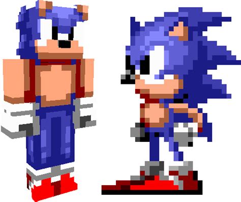 Classic Sonic Minecraft Skin