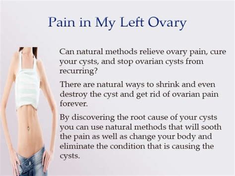 Pain In My Left Ovary