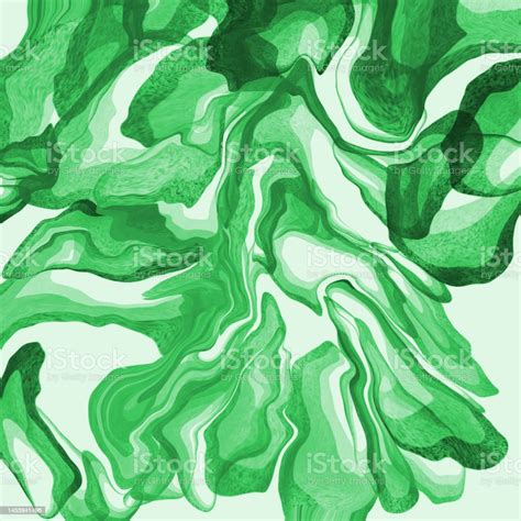 Art Green Leaf Fabric Pattern Background Stock Illustration - Download ...