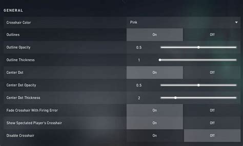 Best Crosshair settings in Valorant