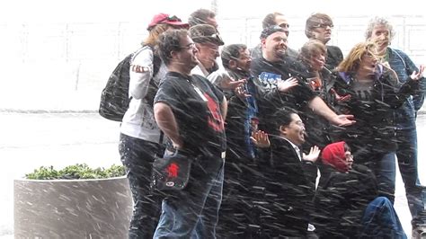 OhayoCon 2012 Snow Storm Out Of No Where Crazy Guests Getting Photo OP - YouTube