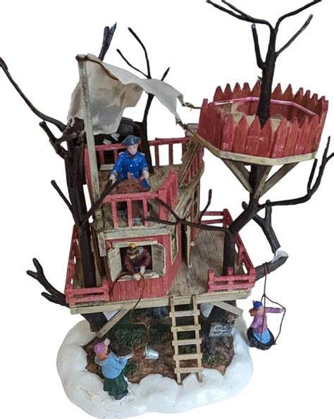 Lemax Carole Towne Treehouse Clubhouse Adults Keep Out 2004 - Etsy