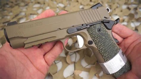 Sig Sauer Scorpion Carry 1911 45ACP Semi Auto Pistol Overview - Texas Gun Blog - YouTube