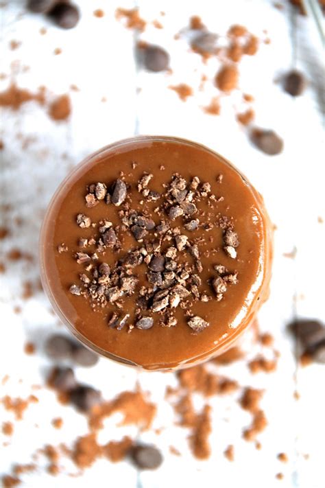 secret ingredient chocolate smoothie - . running with spoons