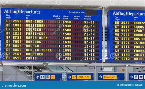 Airport Flight Information Displayed on Departure Board, Flight Status Changing. Flight Schedule ...