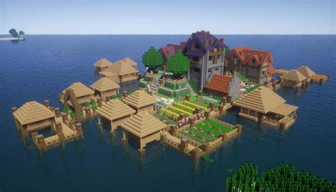 Island Village Transformation Album on Imgur | Minecraft city ...