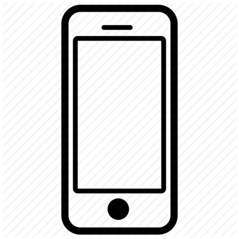 Cell Phone Icon Transparent #381707 - Free Icons Library