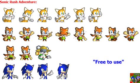 Sonic Rush Adventure Sprites 5 by facundogomez on DeviantArt