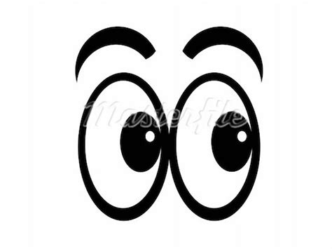 cartoon eyes looking down - Clip Art Library