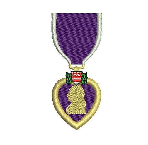 Purple Heart Medal Digitized Filled Machine Embroidery Design Digital Download - Etsy