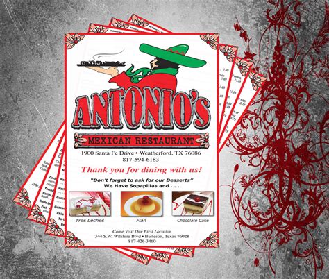 Menu - Antonio's Mexican Restaurant