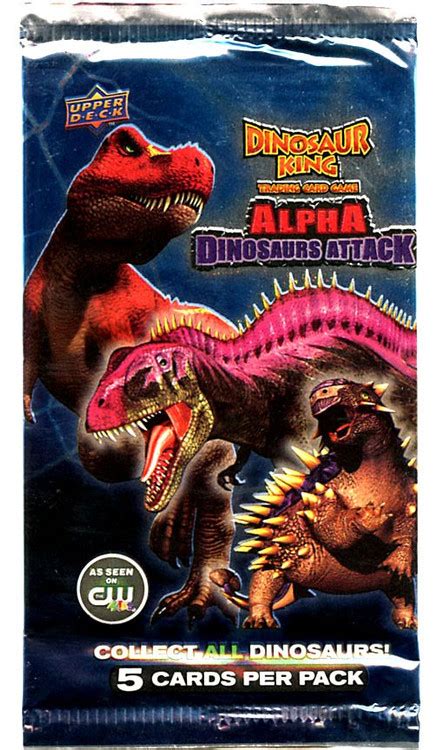 Dinosaur King Trading Card Game Alpha Dinosaurs Attack Booster Pack 5 ...