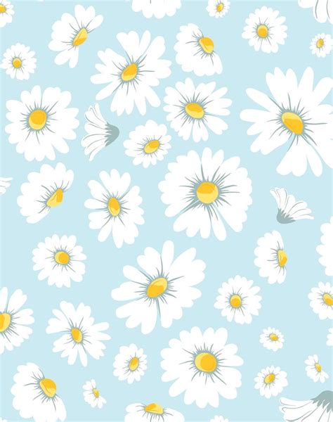 Daisy Bloom Baby Blue Traditional + Peel & Stick Wallpaper - Wallshoppe