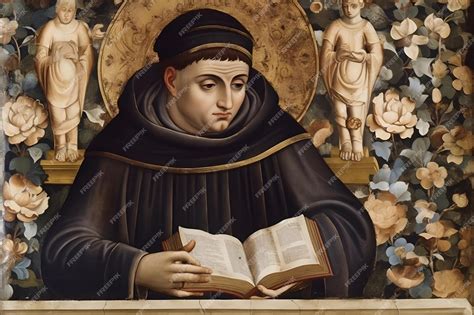 Premium AI Image | St Thomas Aquinas Patron Saint of Educators Students ...