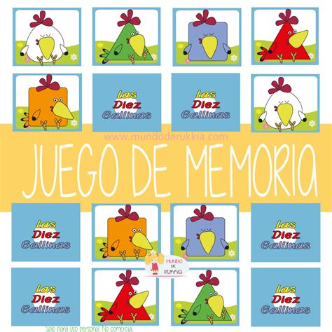 Las Diez Gallinas - Juego de Cartas de Memoria | Mundo de Rukkia