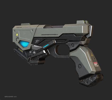 ArtStation - Lowpoly pistol for VR Shooter