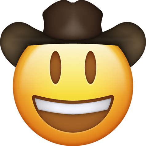 Cowboy Emoji [Download IOS Emojis] | Emoji Island