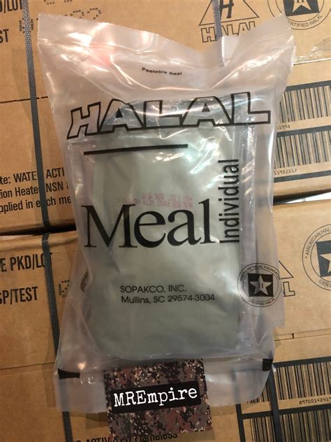 USA HALAL MRE Military Meal-Ready-to-Eat ration