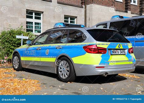 BMW police car in Germany editorial photo. Image of germany - 199563716