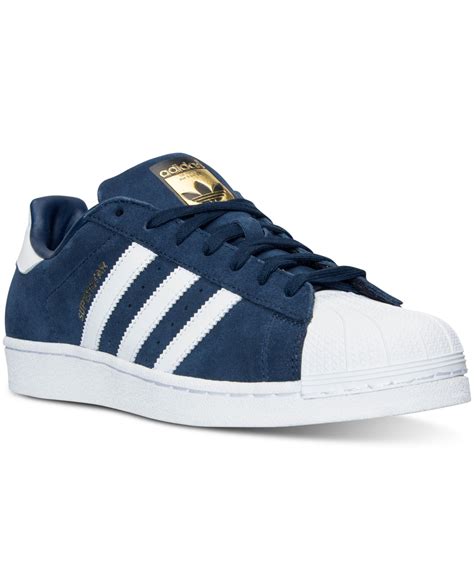 adidas Originals Leather Men's Superstar Casual Sneakers From Finish ...