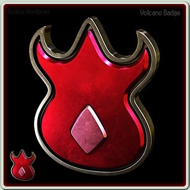 Volcano Badge – Pokemon Red/Blue by Game Freak