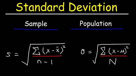 Standard Deviation Formula