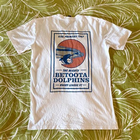 🐬 BETOOTA ADVOCATE 🐬 White Sports T-Shirt w/ Betoota... - Depop