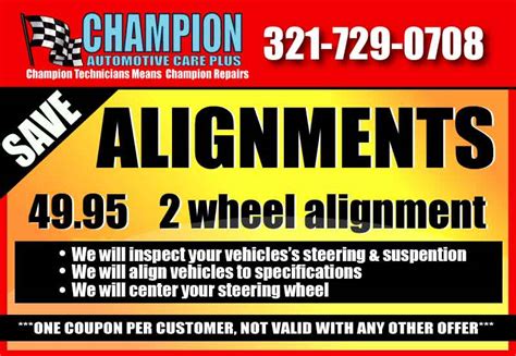 coupons – Auto Repair Palm Bay FL: Champion Automotive Care Plus