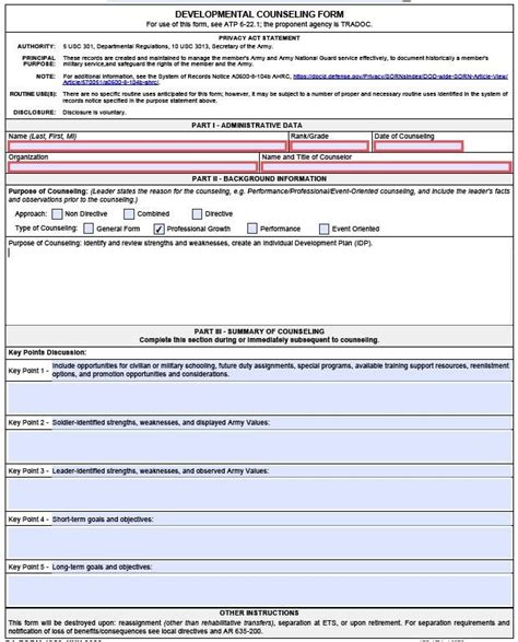 Leaders take note: The Army’s counseling form gets a much-needed update | Article | The United ...