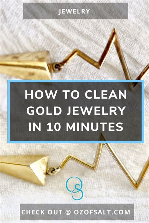 How to Clean Gold Jewelry in 10 minutes in 2020 | Clean gold jewelry ...