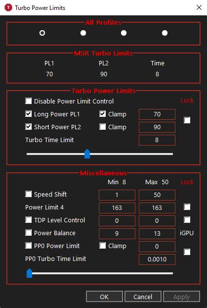 Undervolting I7 10750H RTX 2060 - Little problem | TechPowerUp Forums