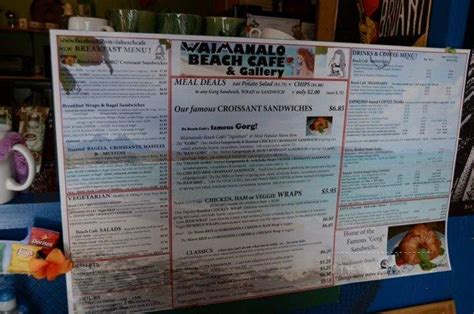 Menu of Hawaiian Island Cafe in Waimanalo, HI 96795