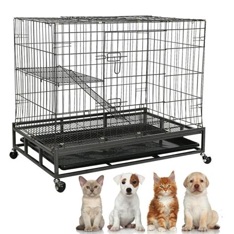 KARMASFAR PRODUCT Cat Cage large Pet Crate Cats Playpen Sturdy with ...