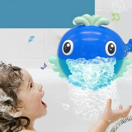 Children's Bath Toy Bubble Machine Baby Bath Music Whale Bubble Machine ...