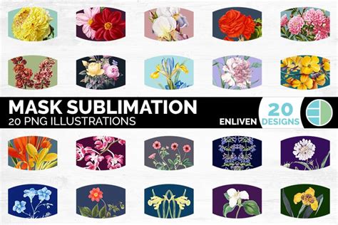 Face Mask Designs Sublimation (800625)