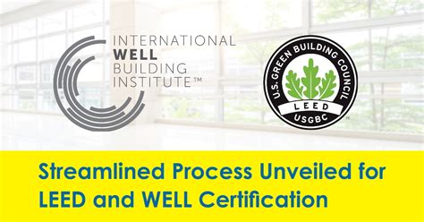 Streamlined Process Unveiled for LEED and WELL Certification