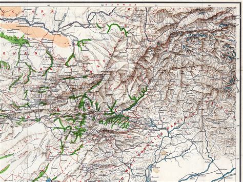 Afghanistan Vintage Map Afghanistan Map Print Large Old Map | Etsy