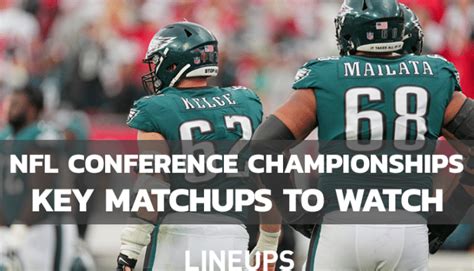 Key Matchups To Watch For In Every NFL Conference Championship Playoff Game