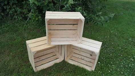 3 X Clean Wooden Apple Crates Ideal Storage Boxes Box Display - Etsy