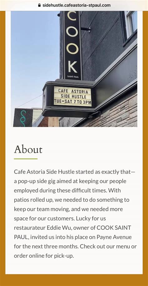 Cafe Astoria - Cafe Astoria Side Hustle started as exactly...