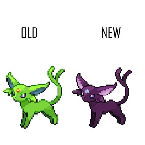 New Shiny Espeon Sprite [Sprite Change #4] by OfficialY2K on DeviantArt