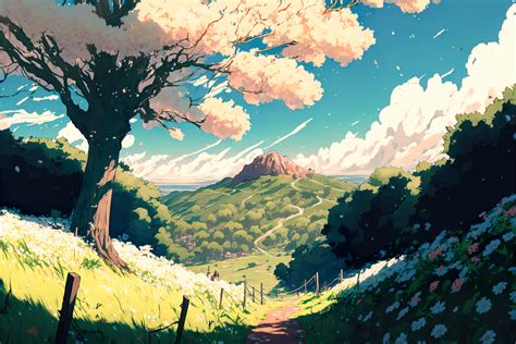 ArtStation - Stunning anime landscape