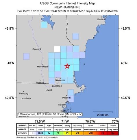 Minor earthquake hits New England