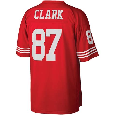 Men's San Francisco 49ers Dwight Clark Mitchell & Ness Scarlet Retired ...