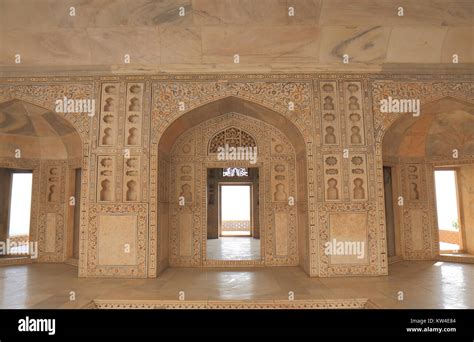 Agra fort historical architecture Agra India Stock Photo - Alamy