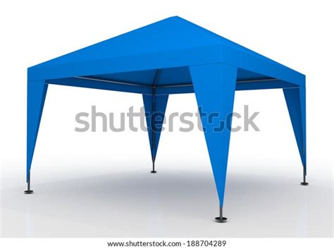 3d Light Blue Canopy Tent Outdoor Stock Illustration 188704289