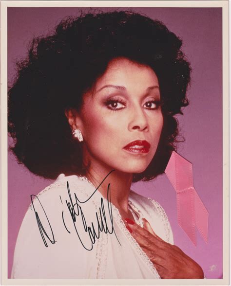 Diahann Carroll Dynasty signed 8x10 photo with breast cancer ribbon ...